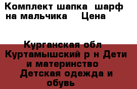 Комплект шапка- шарф, на мальчика  › Цена ­ 200 - Курганская обл., Куртамышский р-н Дети и материнство » Детская одежда и обувь   